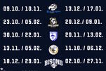 Spielplan für die BWL 26/27